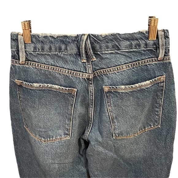 GOOD AMERICAN Good Vintage Straight Ripped /Destroyed Jeans Size 8 / 29 - Picture 6 of 9